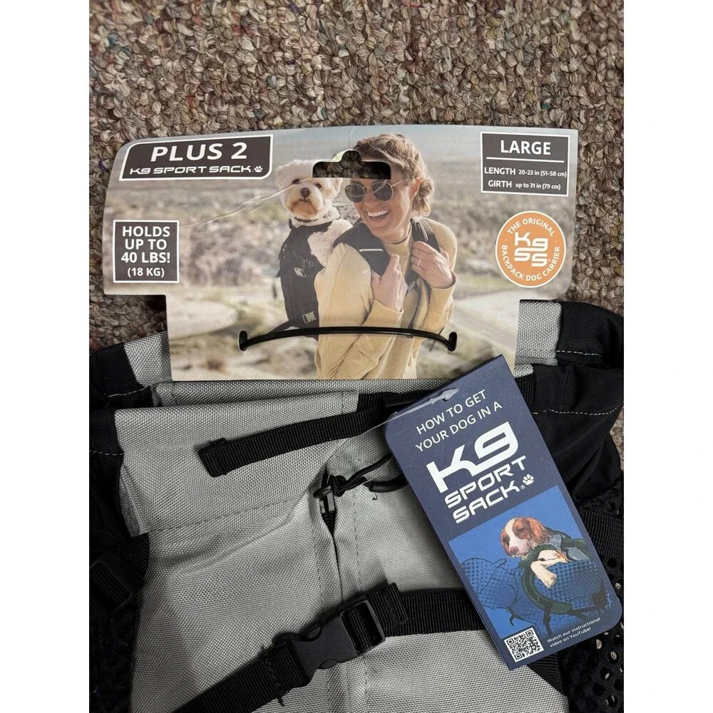 K9 Sport Sack Plus2 Dog Carrier with Removable Storage size Large